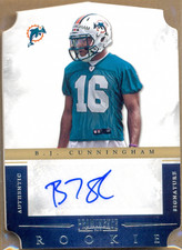 2012 Panini Prominence #200 B.J. Cunningham RC Auto /499 - FB