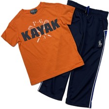 New With Tags Polo Ralph Lauren Boys Logo Tee Shirt Pants Set sz 4T