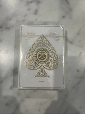 WHITE EDITION ARTISAN THEORY 11 PLAYING CARDS Sealed in Plastic Collectible Deck