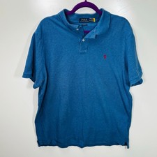Men  s Polo Ralph Lauren Blue Classic Fit Short Sleeve XL 299