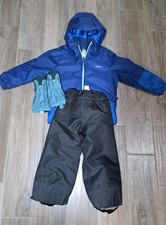 Tuta sci bimbo Wedze Decathlon 3-4 anni con guanti pinguino