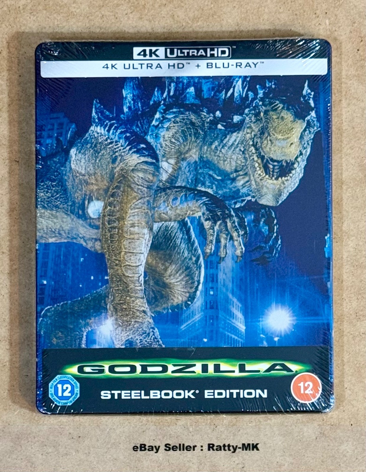 GODZILLA (1998)  - UK EXCLUSIVE 4K + BLU RAY STEELBOOK - NEW & SEALED