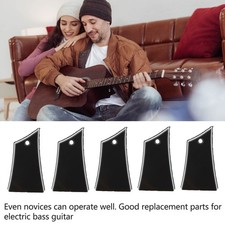 5Pcs Truss Rod Cover Plate Plastic Black Board White Line Trapezoid Electric