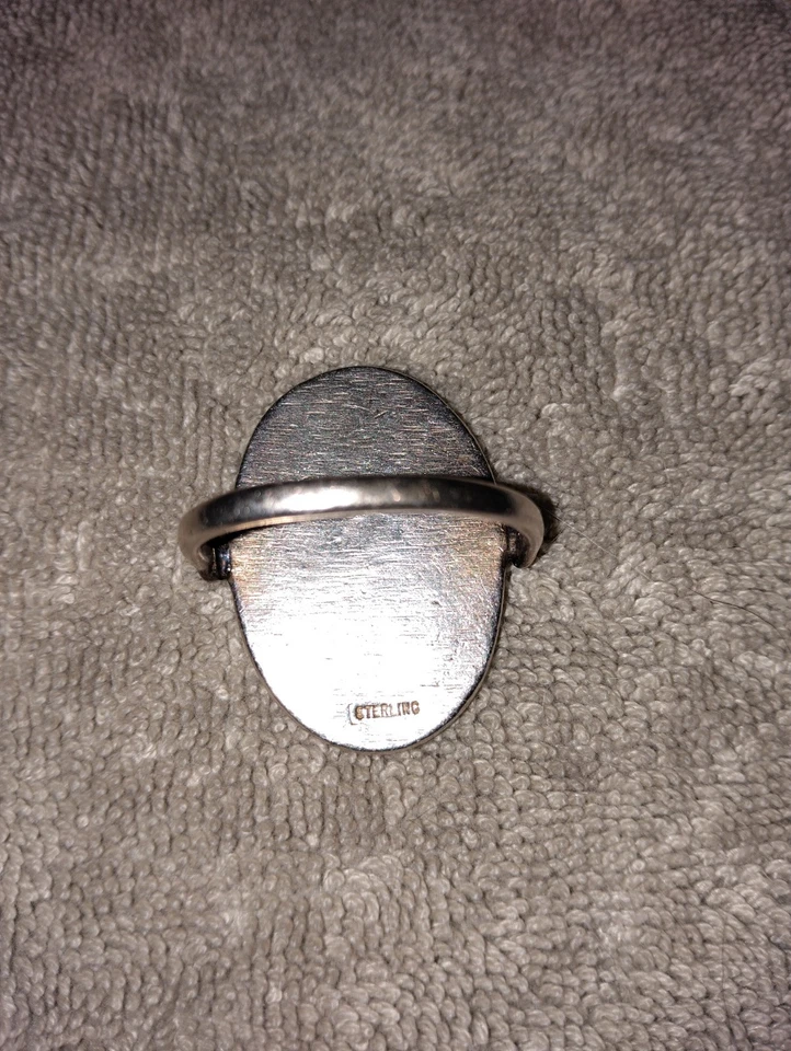 Large Intaglio Hercules Ring Sterling Silver Size 10 - Image 3 of 3