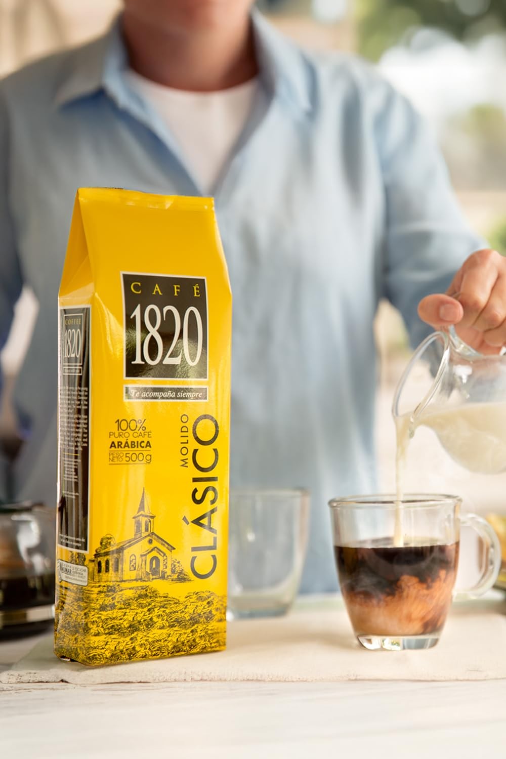 Café 1820 Classic, Premium Costa Rican Ground Coffee, 100% Arabica, Dark Roast,