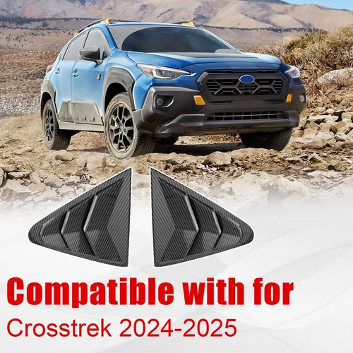 Carbon Fiber Rear Quarter Window Cover Trim For Subaru Crosstrek Impreza 2024-25 - Picture 4 of 7