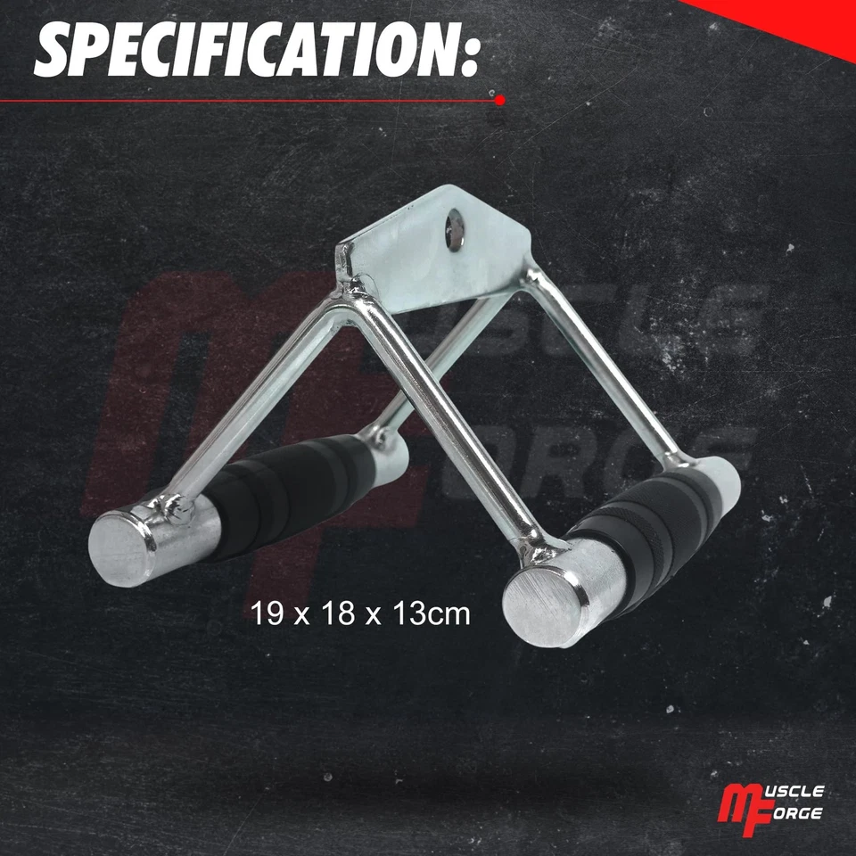 ® Double-D Kabelaufsatz Rudergriff für Seilzug Latzug Parallelgriff für Kabel... - Bild 4 von 4