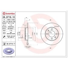 2x Bremsscheibe hinten für Citroen Berlingo B9 Berlingo-Berlingo M MF | 2623959