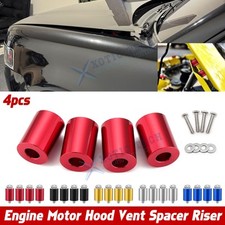 Auto Engine Motor Hood Vent Spacer Riser Kit Aluminum Alloy 8mm Bolt Rust-proof