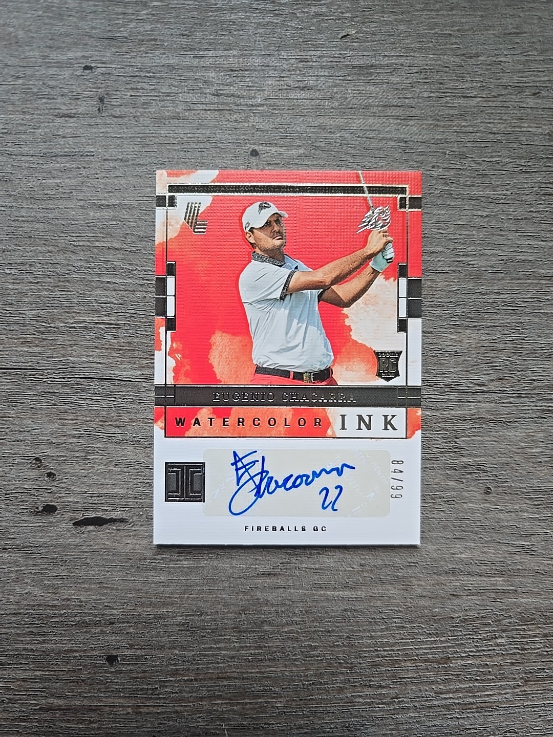 2024 Panini Impeccable Liv Golf - Watercolor Signatures Eugenio Chacarra #WC-ECH /99 (AU, RC)