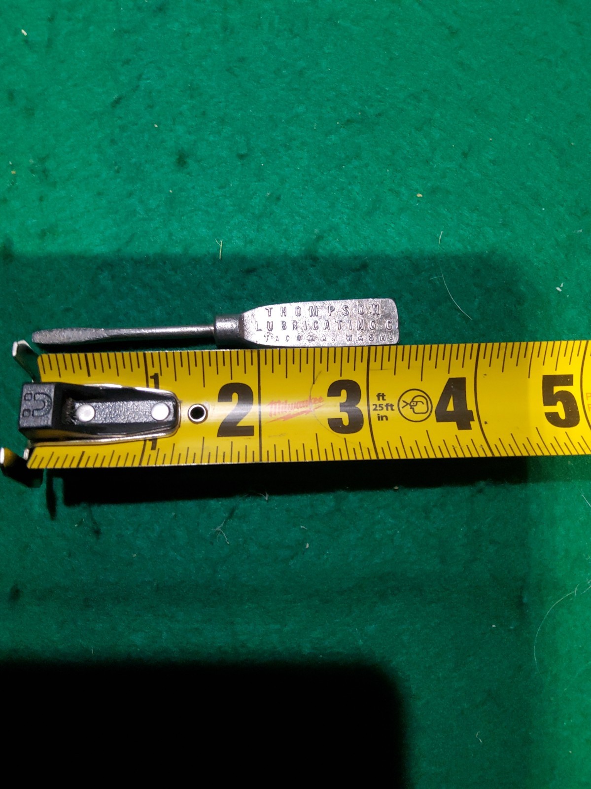 Vintage Thompson Lubricating Co Tacoma Washington Oil Advertising Screwdriver