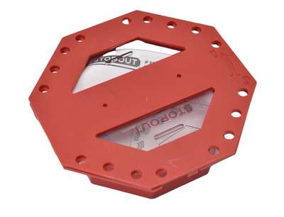 Accuform KCC620 Stopout Look N Stop Compact Group Lock Box Red Plastic