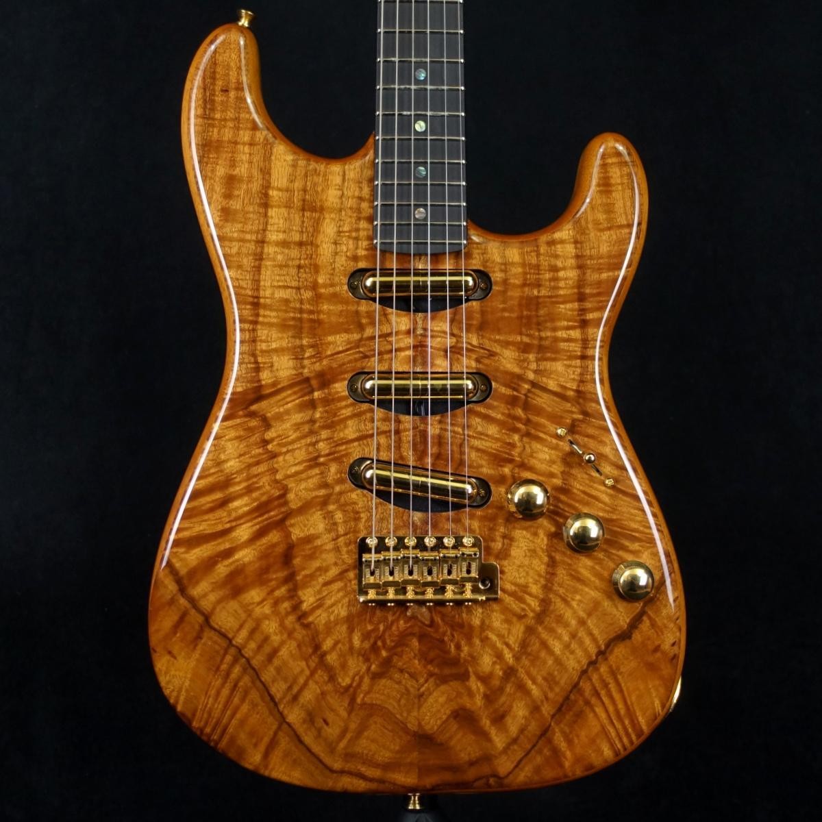 Image of Electric Guitar Fender Custom Shop MBS KOA Top Stratocaster NOS by Kyle Mcmillin
