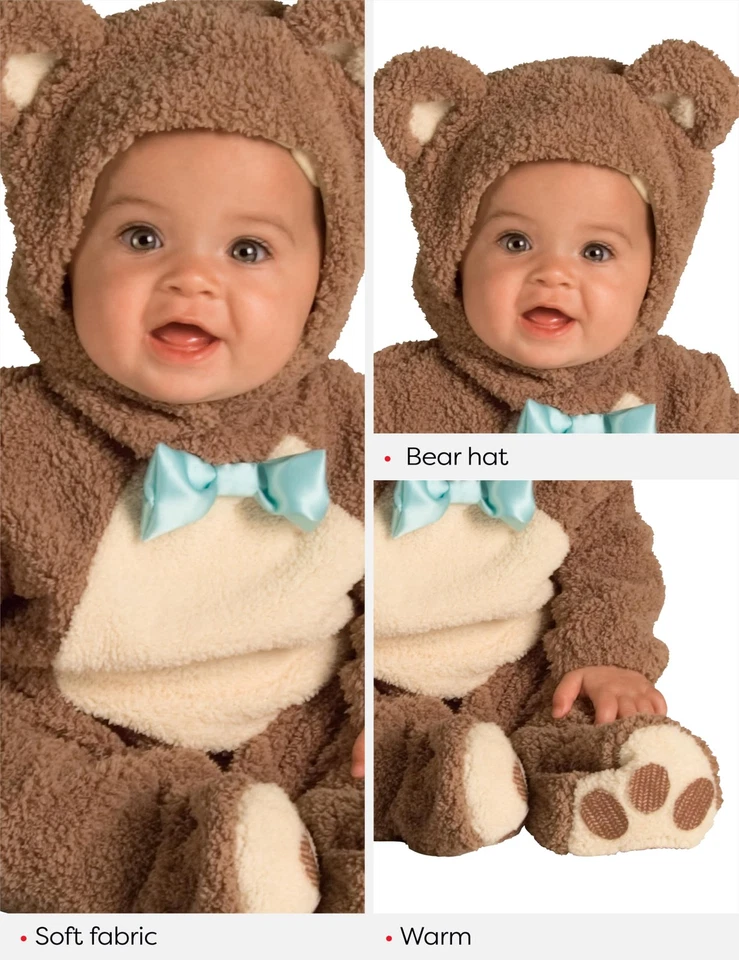 Disfraz de oso bebé bebé niño pequeño unisex 12-18 m polar traje de Halloween animal Foto 4 de 4