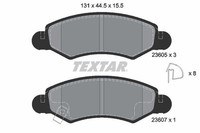 Textar Bremsbelagsatz, Scheibenbremse 2360501 FüR Opel Subaru Suzuki