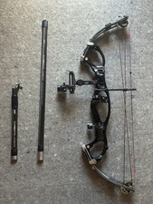 Hoyt Pro Comp Elite Left Handed Compound Bow w/ Sight, Rest, Stabilizers, Arrows