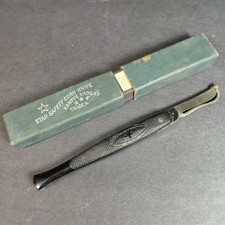 Vintage Star Safety Corn Knife Razor Kampfe Bros Ny Usa With Original Box