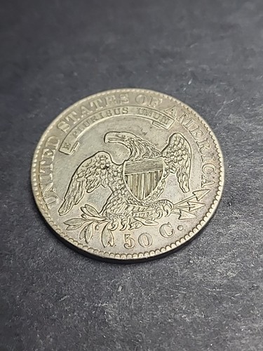 1833 Capped Bust Half Dollar, EF/AU Condition Early Date Silver 50c - Picture 6 of 6