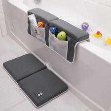 Bath Kneeler and Elbow Rest Pad Set - 2PC Premium Baby Bath Mat Set - Non-Sli...