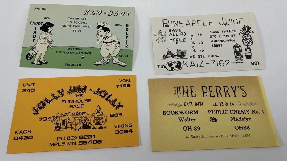 HUGE Lot 750+ Vintage QSL CB Radio Cards 60s 70s 80s Colorful Citizen Amateur - Image 4 of 4