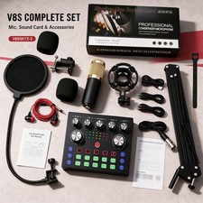 UPERFECOOK Complete Home Studio Recording Kit Microphone Set
