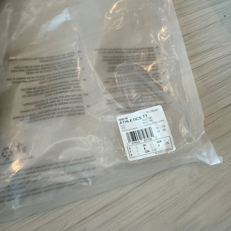 Куртка мужская Adidas Fear Of God легкая атлетика на молнии черная НОВАЯ размер большой IS5319 - Изображение 4 из 4