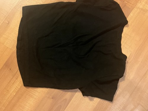 Cropped Shirt schwarz - Bild 2 von 2