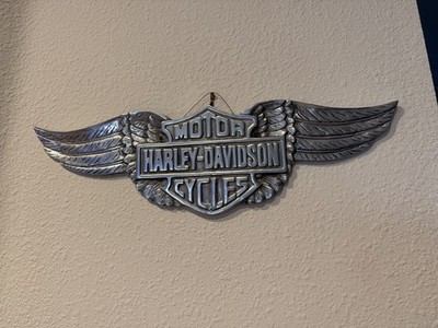 Awesome Vintage Harley Davidson Large Wall Plaque!
