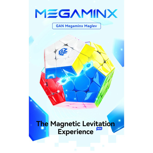 GAN Megaminx V2 Magnetic Maglev UV Coated Grey Stickerless - Picture 3 of 13