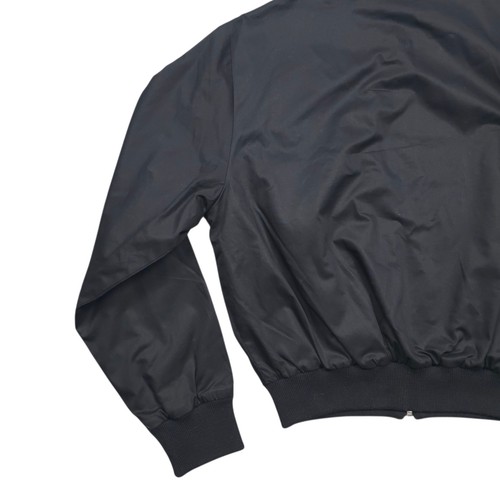 Fred Perry For Margaret Howell Bomber Jacket Fine Cotton Twill Black Size 8 - Picture 12 of 13