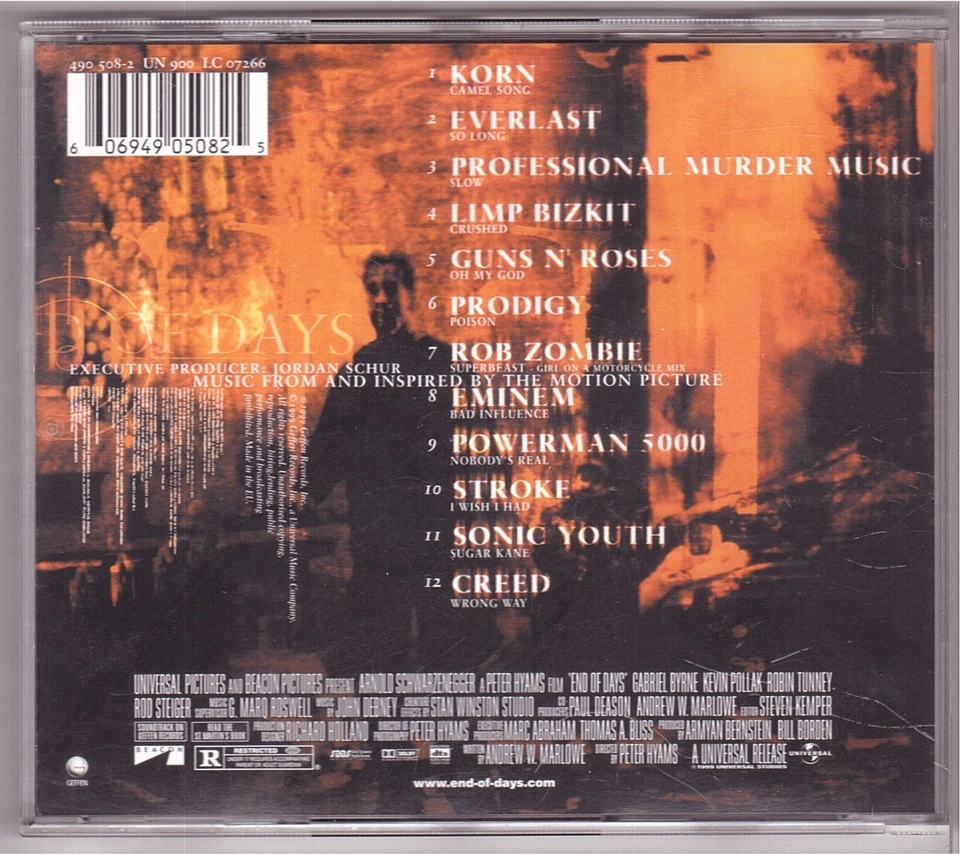 End Of Days (CD 1999) Soundtrack Nacht ohne Morgentist - Title (Maxi-CD 1998) - Bild 2 von 3