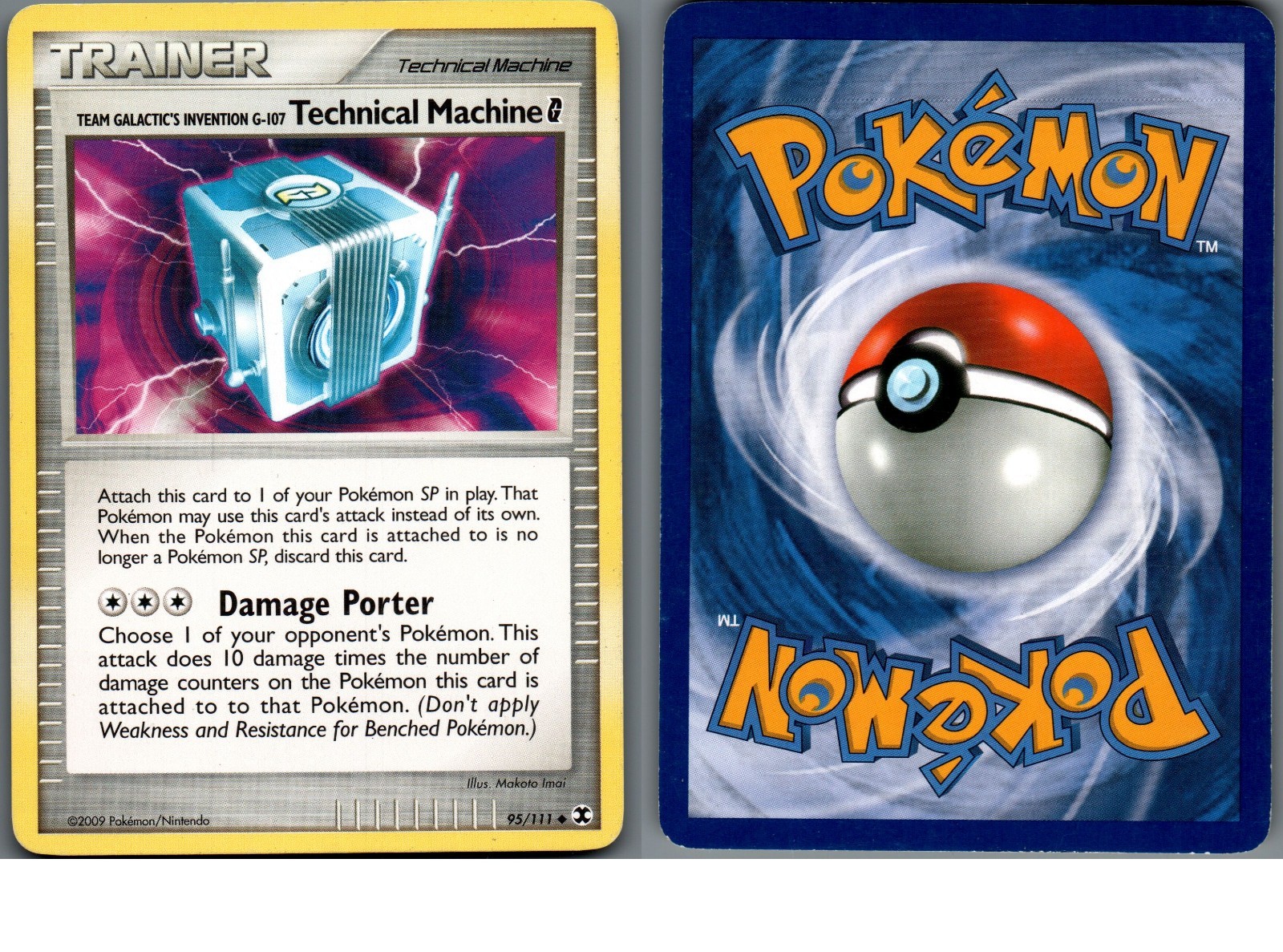 2009 Pokemon, Platinum Rising Rivals, #95/111 Technical Machine G, Uncommon