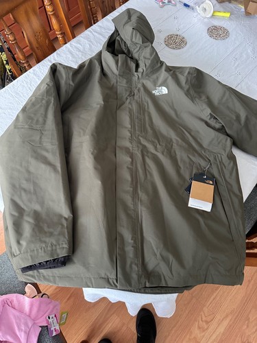 BRAND NEW - The North Face Men's Carto Triclimate 3-in-1 Jacket Size XXXL - GRN - Picture 2 of 11