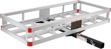 Maxxhaul 70108 Aluminum Cargo Carrier With High Side Rails- Trailer Hitch Mount Maxxhaul 70108 Aluminum Cargo Carrier With High Side Rails- Trailer Hitch Mount
