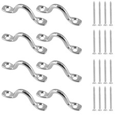 Bowkin 8Pcs M5 Pad Eye Straps Stainless Steel Kayak Deck Loops Tie Down with...