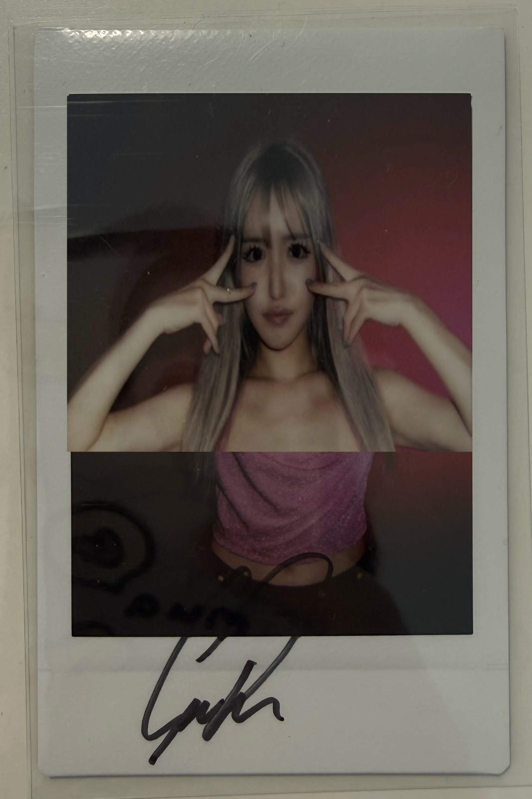 Sarina Momonaga 百永さりな - Autographed チェキ Cheki Polaroid Not Juicy Honey