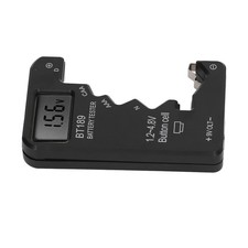 Battery Checker Capacity Tester Meter Digital For AA AAA 6F22 9V 1.5V Black