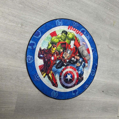 Super Heroes Rug, Avengers Round Carpet, Perfect Gift for Kids and Fans - Picture 5 of 9