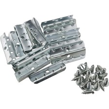Metal End Clips for Rubber Webbing 20 PCS 2x1/2" Chair Upholstery Clips