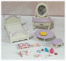 Calico Critters Purple Bedroom Bed Vanity Accessories Replacement Pcs YOU CHOOSE