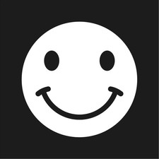 Smiley Face vinyl Decal Happy face Sticker 4" in