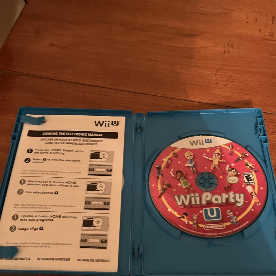 Wii Party U (Nintendo Wii U, 2013) Complete CIB W/ Wii Party U Gamepad Stand - Image 3 of 4