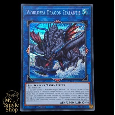 YuGiOh - Worldsea Dragon Zealantis - MP23-EN193 Prismatic Secret Rare EN & NM
