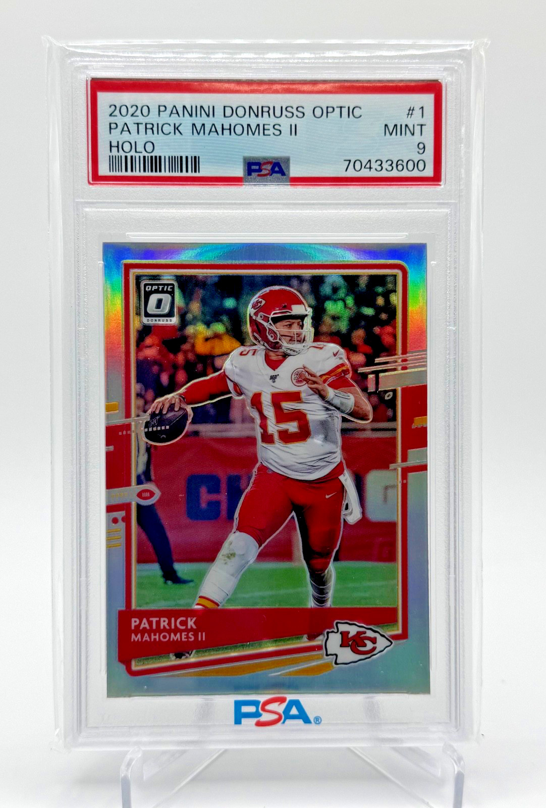 2020 Panini Donruss Optic - Patrick Mahomes II #1 Holo Prizm PSA 9