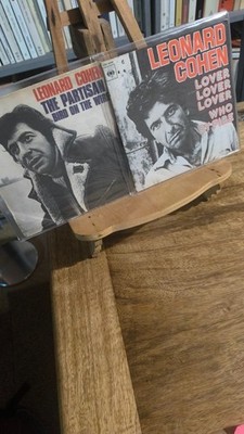 LEONARD COHEN (2EPS) - ''VOGEL AUF DEM DRAHT'' - ''WER DURCH FEUER'' - ORIG FRANKREICH -