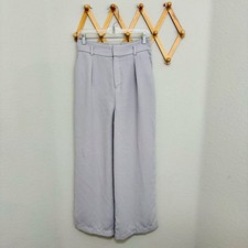Uniqlo Gray Wide Leg Pleated Trouser Pants Size M