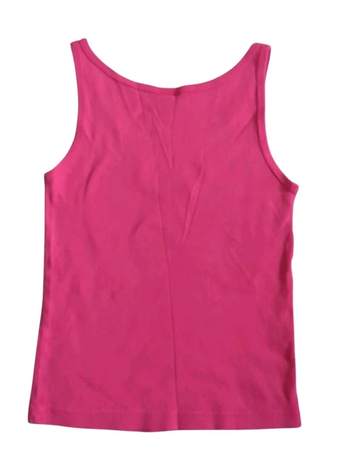 y2K Roxy Graphic Logo Tank Top Ribbed Size Large Vintage 90s Surfer Retro - Image 2 of 4