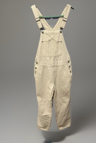 Old Navy Y2k Jeans Latzhose Damen Small 2 Baggy IvoryBib Carpenter Painter Denim - Bild 1 von 9