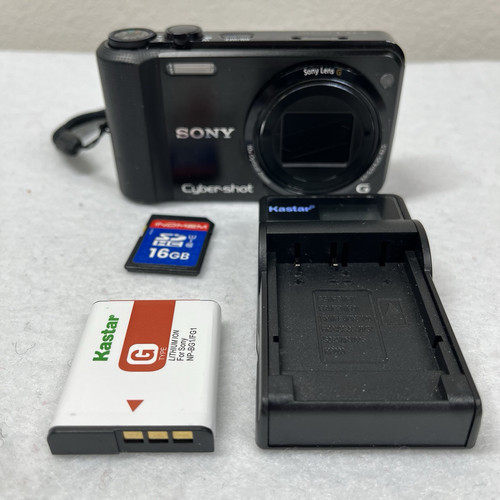 Sony Cyber-shot DSC-HX7V 16.2MP Digital Camera W/ Charger SD Card Battery Tested
