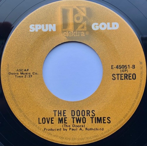 The Doors / Light My Fire & Love Me Two Times / Elektra 45rpm / NM+ - Picture 4 of 5